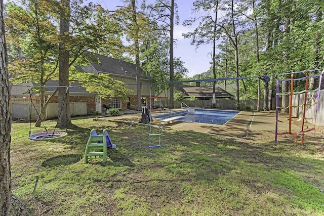 view of fenced backyard