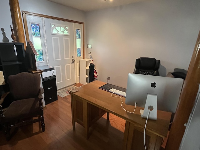 8130 Julie Cv, Millington, TN 38053 - home office with wood finished floors