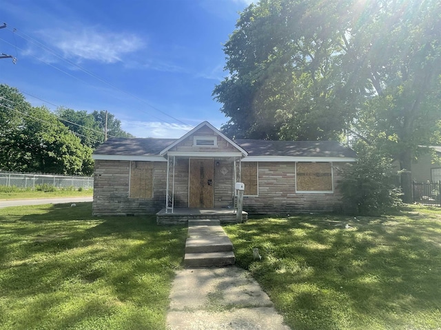 3766 Orchi Rd, Memphis, TN 38108 - view of front of home with stone siding and covered porch