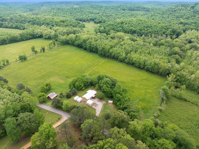 overview of rural landscape featuring a forest