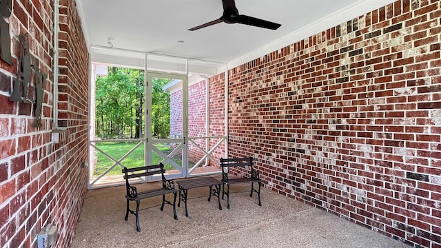 335 Blain St, Rossville, TN 38066 - view of patio / terrace featuring ceiling fan