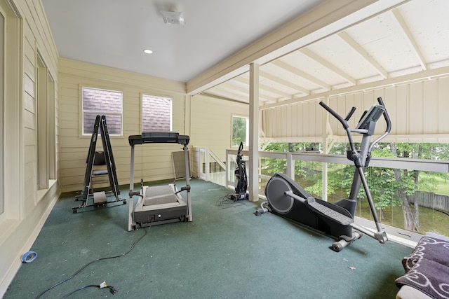 view of workout room