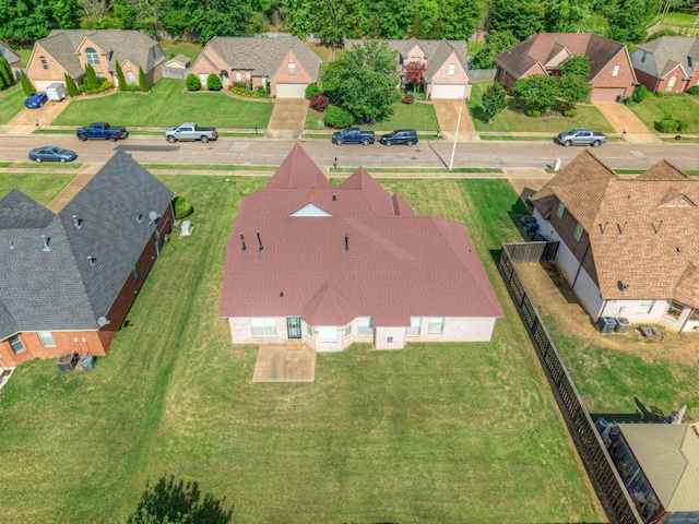 aerial perspective of suburban area