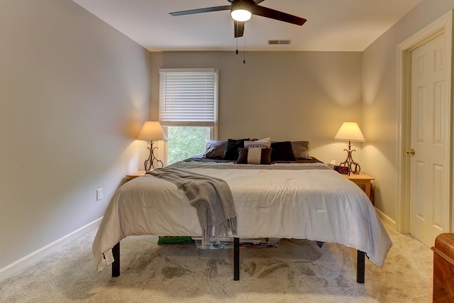 1917 Steeplebrook Cv, Cordova, TN 38016 - bedroom featuring baseboards, carpet flooring, and a ceiling fan