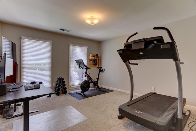 1917 Steeplebrook Cv, Cordova, TN 38016 - exercise room with carpet and baseboards