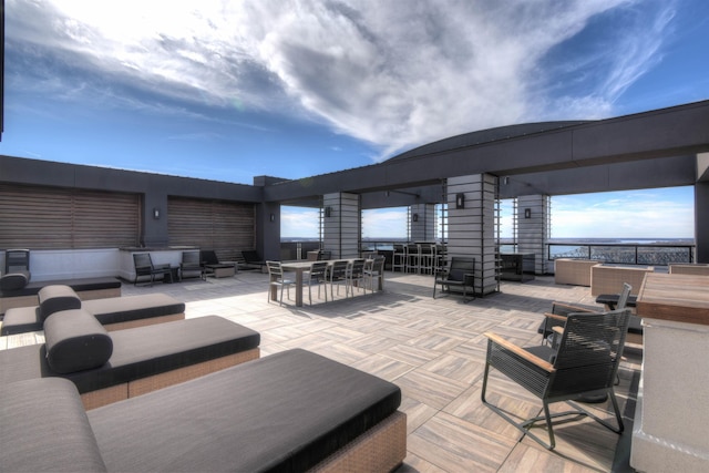 717 S Riverside Dr Unit 1203, Memphis, TN 38103 - view of patio featuring outdoor lounge area and outdoor dining space