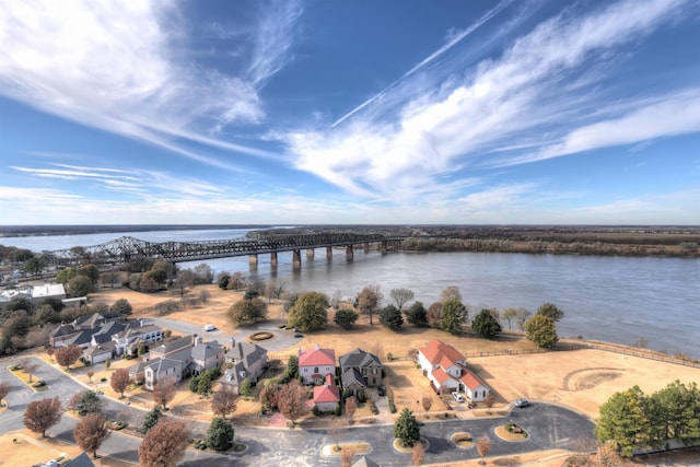 717 S Riverside Dr Unit 1203, Memphis, TN 38103 - bird's eye view of a notable bridge and a nearby body of water