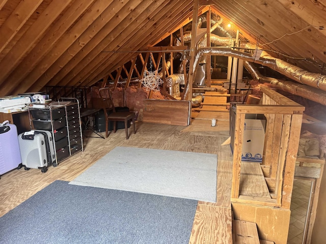 view of attic