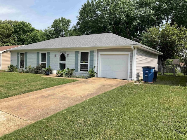 6288 Martinwest Dr, Millington, TN 38053 - ranch-style house with a garage, driveway, and roof with shingles