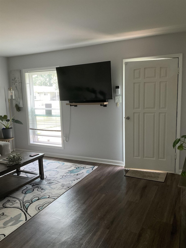 6288 Martinwest Dr, Millington, TN 38053 - unfurnished living room with dark wood finished floors