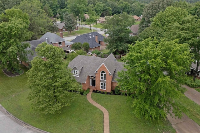 aerial perspective of suburban area