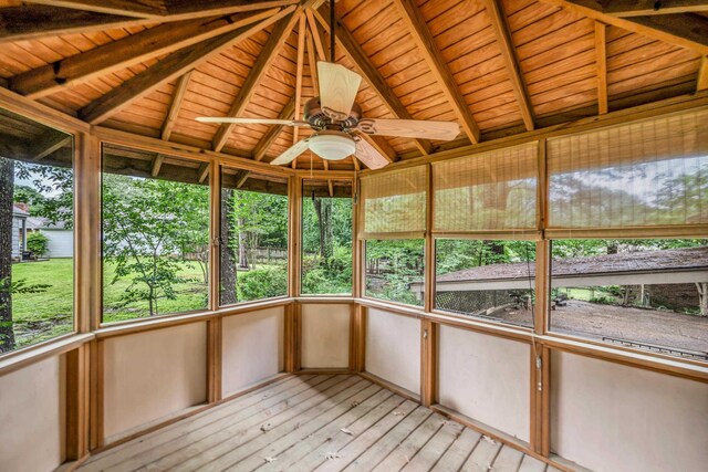 6196 Ivanhoe Cv, Bartlett, TN 38134 - unfurnished sunroom featuring ceiling fan