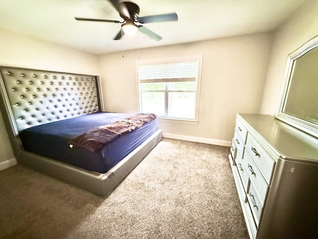 1210 Sanbyrn Dr, Cordova, TN 38018 - bedroom with carpet flooring, baseboards, and ceiling fan