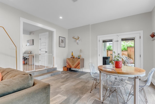 185 Alexander St, Memphis, TN 38111 - dining space featuring recessed lighting, french doors, and baseboards