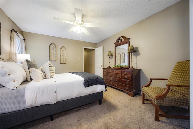 8570 W Park Trail Dr, Germantown, TN 38139 - bedroom with light carpet and ceiling fan