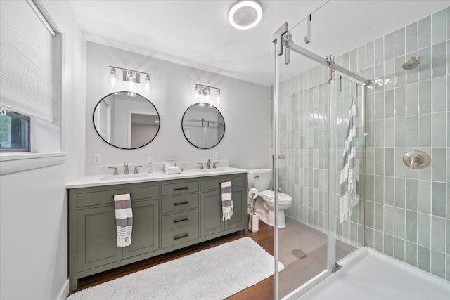 4539 Kings Park Rd, Memphis, TN 38117 - full bath with a shower stall, double vanity, and toilet