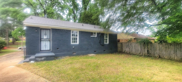 1535 Oberle Rd, Memphis, TN 38127 - back of property featuring crawl space and brick siding