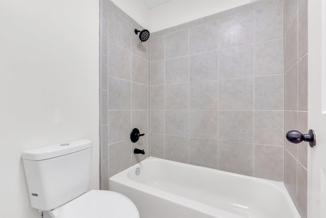 1235 Gimel Ln, Cordova, TN 38016 - bathroom featuring toilet and washtub / shower combination