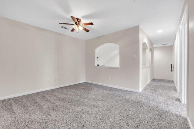 1235 Gimel Ln, Cordova, TN 38016 - unfurnished room featuring carpet floors, ceiling fan, and baseboards