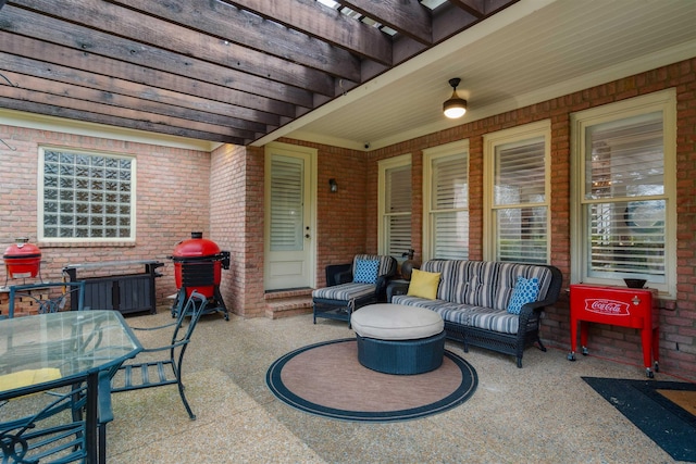215 Ivy Grove Ln, Collierville, TN 38017 - view of patio / terrace with area for grilling and outdoor dining area