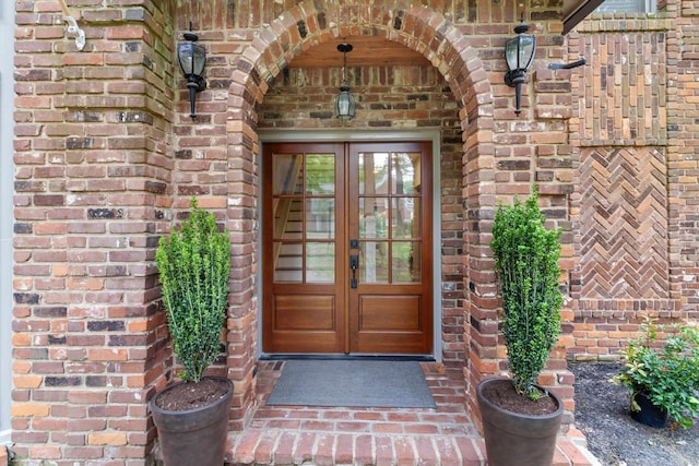 787 Pearson Oaks Dr, Collierville, TN 38017 - view of exterior entry with french doors and brick siding