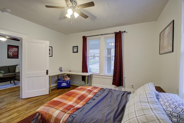 1975 Walker Ave, Memphis, TN 38104 - bedroom featuring wood finished floors and ceiling fan