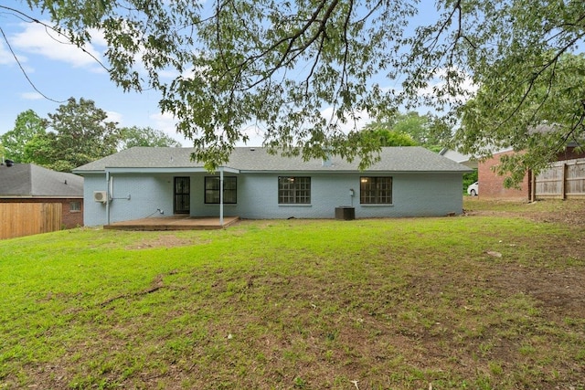 6410 Coteswood Rd, Memphis, TN 38134 - rear view of property with central AC and a wooden deck