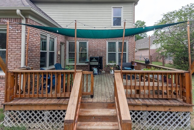 1796 Campden Dr, Collierville, TN 38017 - view of wooden terrace