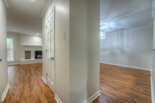 1823 Allenby Green Dr Unit 6, Germantown, TN 38139 - hall with crown molding, wood finished floors, and baseboards