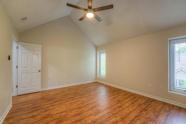 1823 Allenby Green Dr Unit 6, Germantown, TN 38139 - unfurnished room with ceiling fan, wood finished floors, baseboards, and high vaulted ceiling