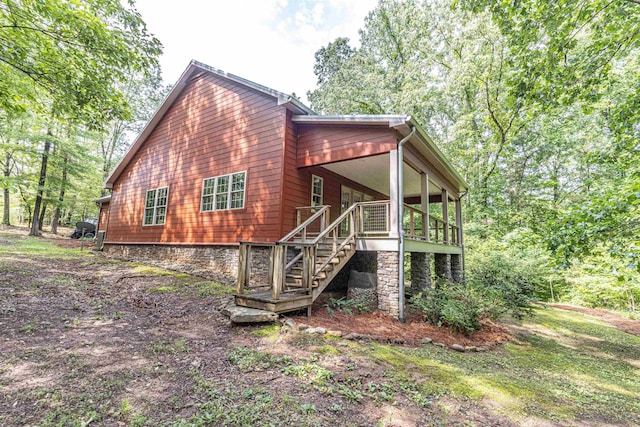 504 Rushing Rd, Michie, TN 38357 - view of home's exterior with stairs