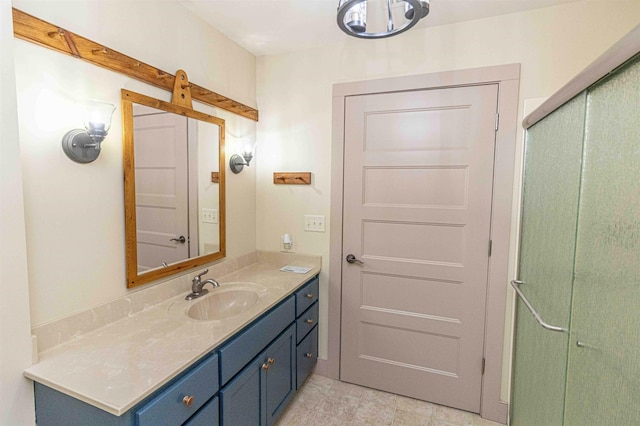504 Rushing Rd, Michie, TN 38357 - full bath featuring vanity and a shower with shower door