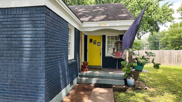 2304 Longstreet Dr, Memphis, TN 38114 - property entrance featuring brick siding and a shingled roof
