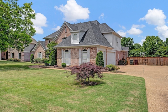 546 Township Cv, Collierville, TN 38017 - view of front facade with concrete driveway, brick siding, roof with shingles, and a garage