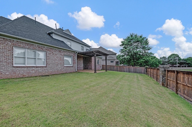 546 Township Cv, Collierville, TN 38017 - view of yard with a pergola and a patio