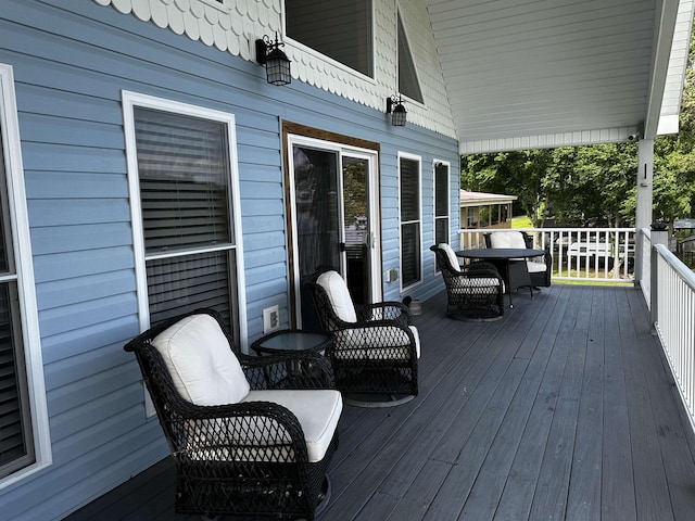 552 Catfish Ln, Crump, TN 38327 - view of wooden deck