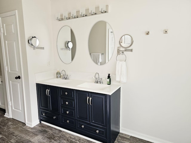 4752 Hampton Ridge Ln, Arlington, TN 38002 - full bathroom featuring double vanity and baseboards