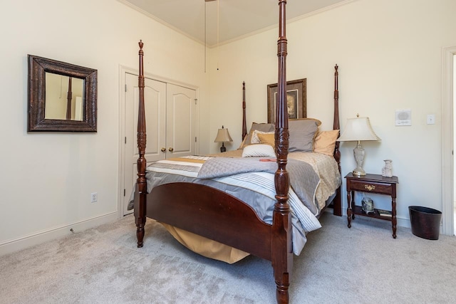 1245 Auburn Woods Dr, Collierville, TN 38017 - bedroom with carpet flooring, baseboards, and crown molding