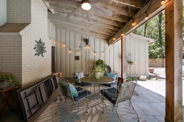 167 Ericson Rd, Memphis, TN 38018 - view of patio featuring ceiling fan