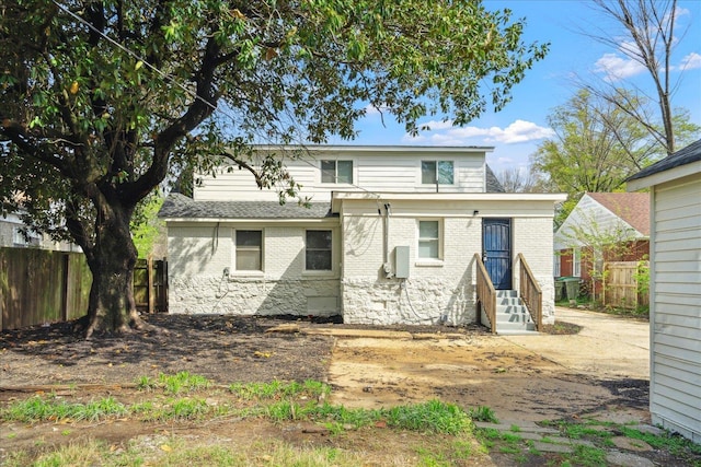 2551 Union Ave, Memphis, TN 38112 - rear view of property with brick siding and entry steps