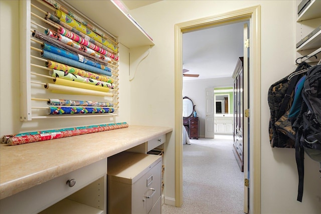 5239 Hedgewyck Ct, Memphis, TN 38117 - hallway with light colored carpet