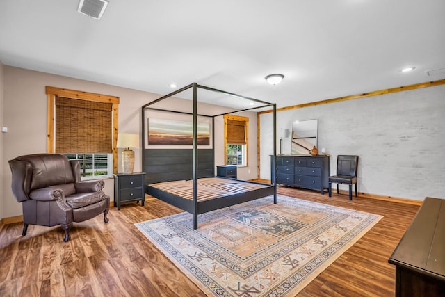 630 Raleigh-Lagrange Dr, Rossville, TN 38066 - bedroom featuring baseboards, wood finished floors, and recessed lighting