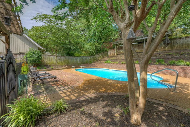 7352 Magnolia Ridge Dr, Germantown, TN 38138 - view of swimming pool with a fenced backyard and a patio