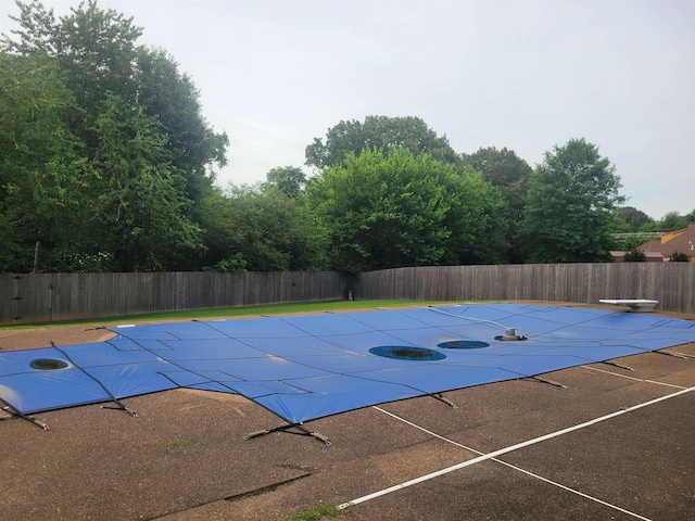 3659 Stonetrace Cir, Bartlett, TN 38135 - view of pool featuring a fenced backyard and a diving board