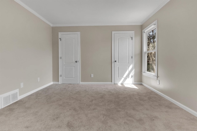 8917 River Sound Dr, Cordova, TN 38016 - unfurnished bedroom with ornamental molding, carpet flooring, and baseboards