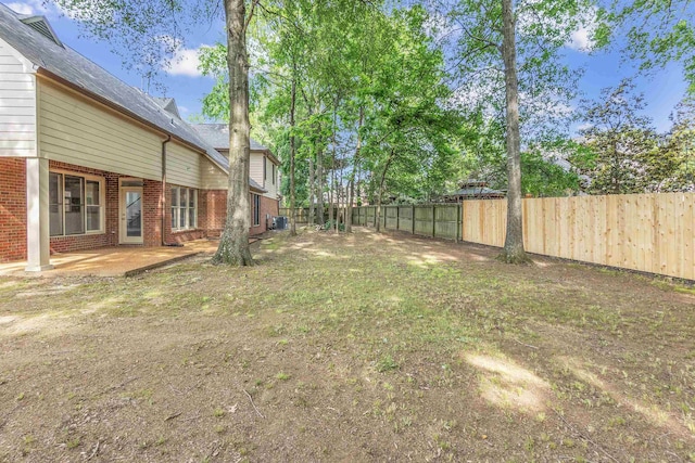 8917 River Sound Dr, Cordova, TN 38016 - fenced backyard featuring a patio area and central AC unit