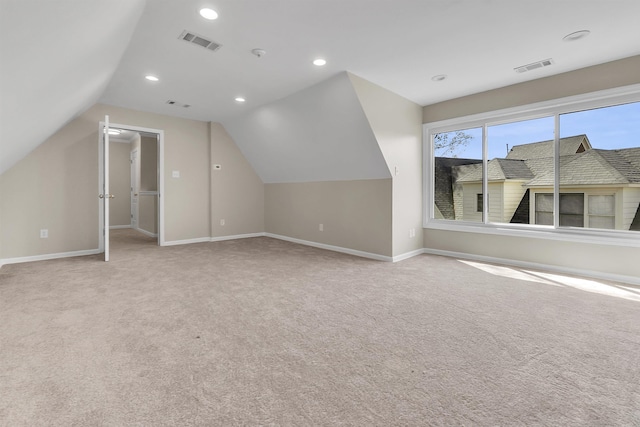 8917 River Sound Dr, Cordova, TN 38016 - bonus room with lofted ceiling, carpet floors, baseboards, and recessed lighting