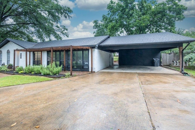 268 Tara Cv, Hernando, MS 38632 - view of front of home with concrete driveway and a carport