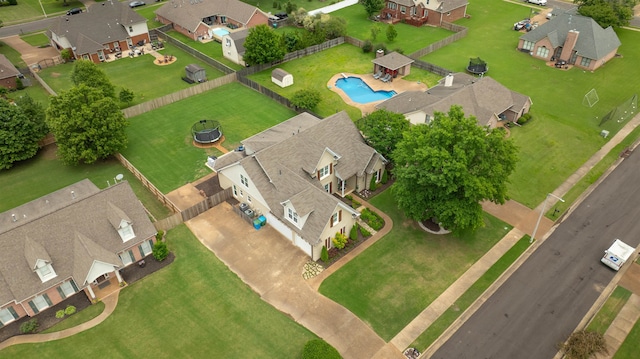 12262 Kathleen Cv, Arlington, TN 38002 - aerial view of residential area with a pool area