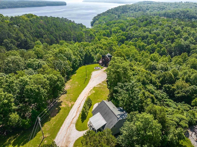 8 Shady Oak Cv, Iuka, MS 38852 - drone / aerial view of a forest and a large body of water